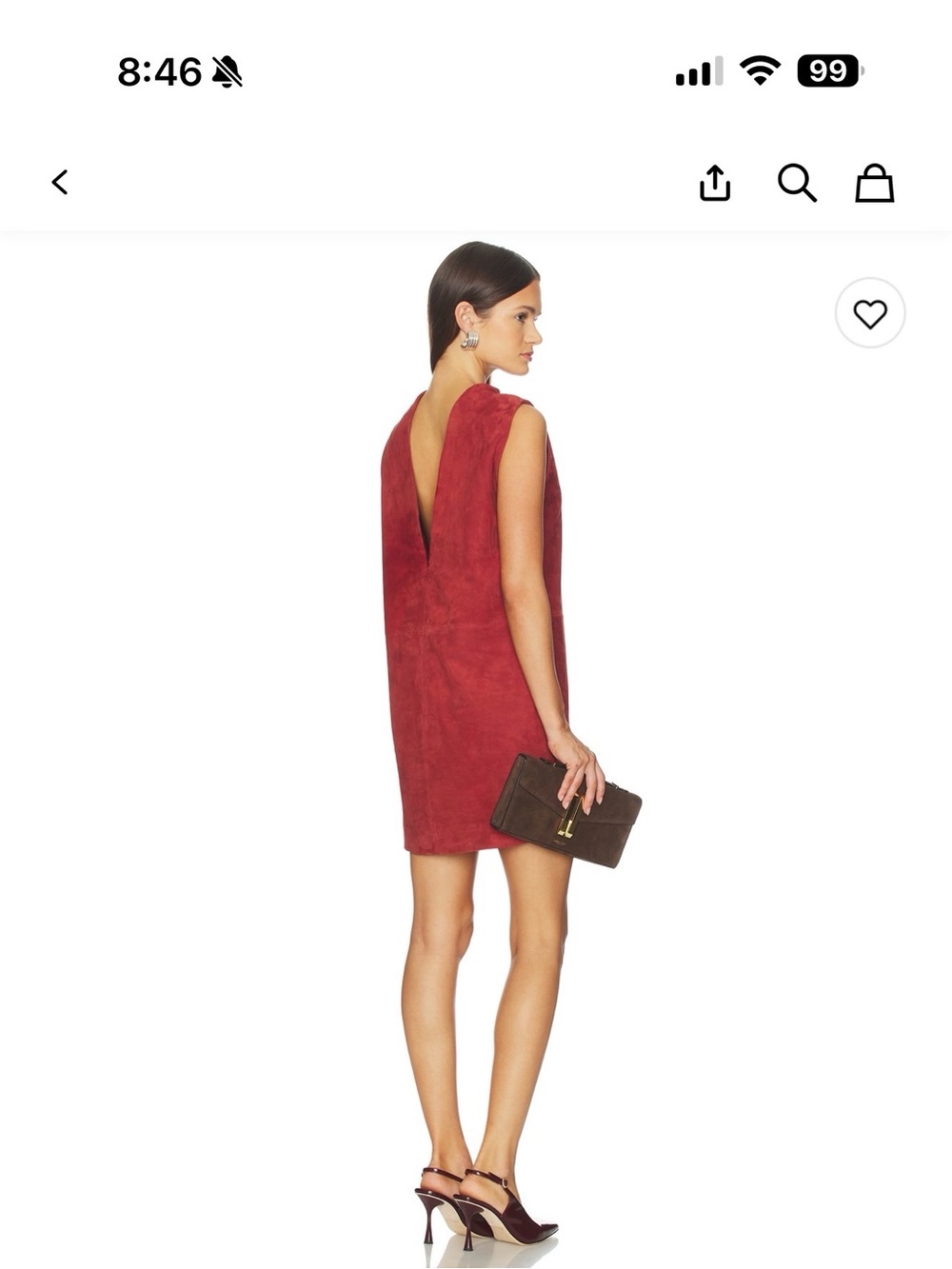 Mona Suede dress in dark cherry 🍒